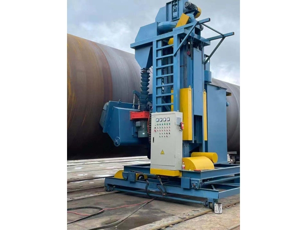 風(fēng)電塔筒內(nèi)外壁拋丸機